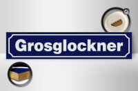 Holzschild Hinweis 46x10cm Grosglockner Dekoration