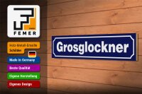 Holzschild Hinweis 46x10cm Grosglockner Dekoration