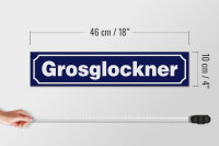 Holzschild Hinweis 46x10cm Grosglockner Dekoration
