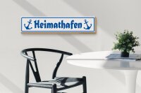Holzschild Straßenschild 46x10cm Heimathafen Anker Dekoration