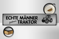 Holzschild Straßenschild 46x10cm Männer fahren...