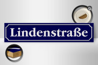 Holzschild Straßenschild 46x10cm Lindenstraße Dekoration