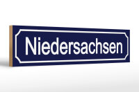 Holzschild Straßenschild 46x10cm Niedersachsen...