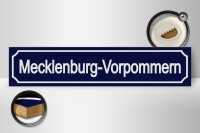 Holzschild Straßenschild 46x10cm Mecklenburg - Vorpommern