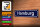 Holzschild Straßenschild 46x10cm Hamburg blaues Schild