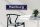 Holzschild Straßenschild 46x10cm Hamburg blaues Schild