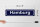 Holzschild Straßenschild 46x10cm Hamburg blaues Schild