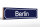 Holzschild Straßenschild 46x10cm Berlin Wappen blaues Schild