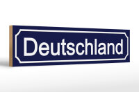 Holzschild Straßenschild 46x10cm Deutschland Wappen...