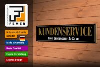 Holzschild Spruch 46x10cm Kundenservice Mo-Fr geschlossen