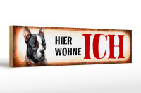 Holzschild Straßenschild 46x10cm Französisches...