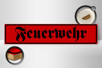 Holzschild Straßenschild 46x10cm Feuerwehr Dekoration