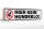 Holzschild Verbot 46x10cm hier kein Hundeklo! Dekoration