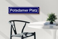 Holzschild Straßenschild 46x10cm Potsdamer Platz Berlin Dekoration