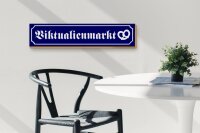 Holzschild Straßenschild 46x10cm Viktualienmarkt Brezel Dekoration