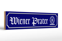 Holzschild Straßenschild 46x10cm Wiener Prater Österreich Riesenrad