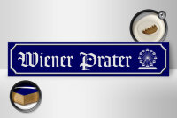 Holzschild Straßenschild 46x10cm Wiener Prater Österreich Riesenrad