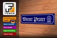 Holzschild Straßenschild 46x10cm Wiener Prater Österreich Riesenrad