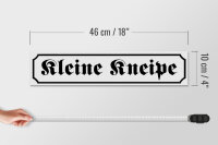 Holzschild Straßenschild 46x10cm kleine Kneipe Bar Bier Dekoration