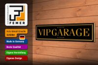 Holzschild Straßenschild 46x10cm VIP Garage Dekoration