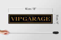Holzschild Straßenschild 46x10cm VIP Garage Dekoration