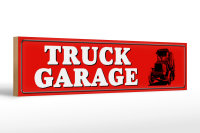 Holzschild Straßenschild 46x10cm Truck Garage LKW Dekoration