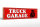 Holzschild Straßenschild 46x10cm Truck Garage LKW Dekoration
