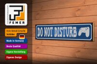 Holzschild Spruch 46x10cm do not disturb nicht stören Dekoration