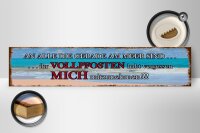 Holzschild Spruch 46x10cm an alle die gerade am Meer sind Dekoration