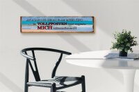 Holzschild Spruch 46x10cm an alle die gerade am Meer sind Dekoration