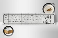 Holzschild Spruch 46x10cm unsere Katze noch Maus gefangen Dekoration