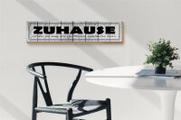 Holzschild Spruch 46x10cm  Zuhause da wo wie ein Penner Dekoration