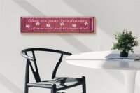 Holzschild Spruch 46x10cm ohne Hundehaare nicht perfekt Dekoration