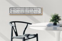 Holzschild Spruch 46x10cm Geheimnis einer sauberen Wohnung Dekoration