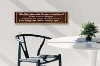Holzschild Spruch 46x10cm Rezept nehmen Sie sauberen Topf Dekoration