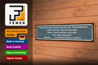 Holzschild Spruch 46x10cm bereit für Feierabend ja Rente Dekoration