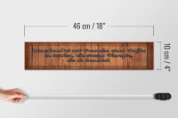 Holzschild Spruch 46x10cm mit Freunden Kaffee trinken Dekoration