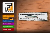 Holzschild Spruch 46x10cm das wichtigste beim Angeln sind Dekoration