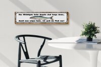 Holzschild Spruch 46x10cm das wichtigste beim Angeln sind Dekoration