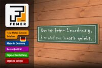 Holzschild  Spruch 46x10cm das ist keine Unordnung hier wird kreativ gelebt
