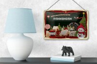 Blechschild Weihnachten Grüße RENNINGEN Geschenk Dekoration  18x12cm