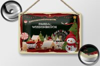 Blechschild Weihnachten Grüße RHEDA-WIEDENBRÜCK Dekoration  18x12cm