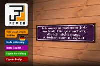 Holzschild Spruch 46x10cm Job Dinge machen die nicht mag Dekoration