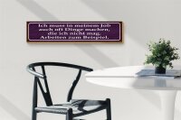 Holzschild Spruch 46x10cm Job Dinge machen die nicht mag Dekoration