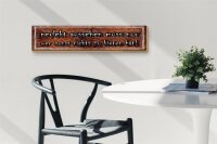 Holzschild Spruch 46x10cm perfekt aussehen muss nur wer Dekoration