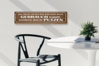 Holzschild Spruch 46x10cm das Meiste auf der Welt geht Dekoration