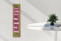 Holzschild Spruch 10x46cm habe alle meine Sinne beisammen Dekoration