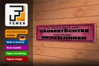 Holzschild Spruch 46x10cm Welt braucht mehr Räubertöchter Dekoration