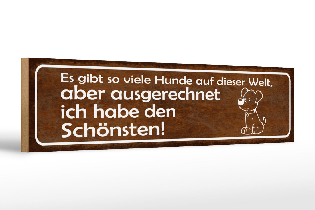 Schatzmix Blechschild 'Es Gibt Viele Hunde Dieser Welt' – Dekoratives Wandschild Im Retro-Design