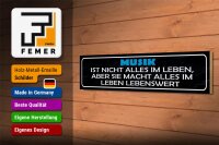 Holzschild Spruch 46x10cm Musik nicht alles im Leben aber Dekoration